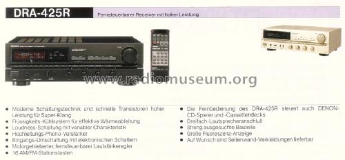 Precision Audio Component / AM-FM Stereo Receiver DRA-425R; Denon Marke / brand (ID = 1590425) Radio