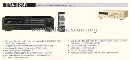 Precision Audio Component / AM-FM Stereo Receiver DRA-325R; Denon Marke / brand (ID = 1590426) Radio