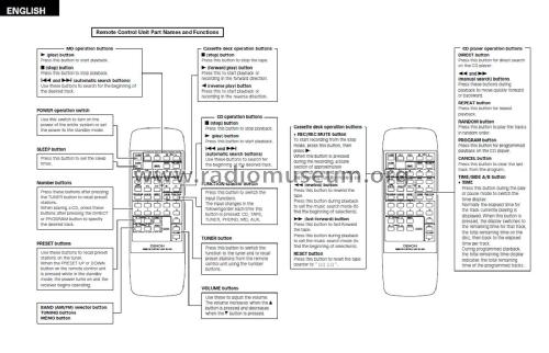 Remote Control RC-829; Denon Marke / brand (ID = 1919891) Misc