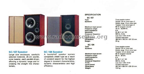 SC-104; Denon Marke / brand (ID = 2117063) Parlante