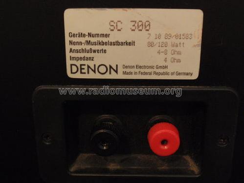 SC-300; Denon Marke / brand (ID = 1188087) Speaker-P