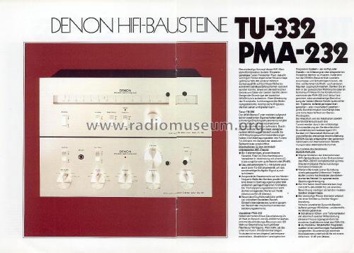 Solid State FM Stereo Tuner TU-332; Denon Marke / brand (ID = 2810036) Radio