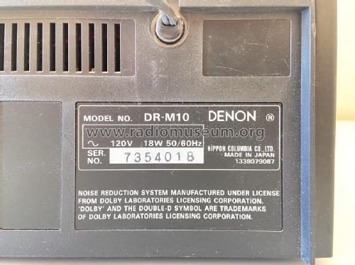 Stereo Cassette Tape Deck DR-M10; Denon Marke / brand (ID = 2974406) Ton-Bild