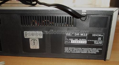 Stereo Cassette Tape Deck DR-M22; Denon Marke / brand (ID = 2974734) R-Player