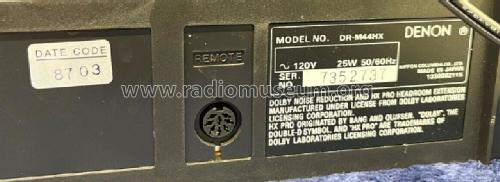 Stereo Cassette Tape Deck DR-M44HX; Denon Marke / brand (ID = 2973205) R-Player