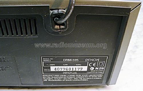 Cassette Tape Deck DRM-595; Denon Marke / brand (ID = 1308701) R-Player