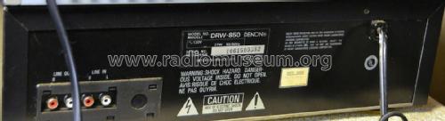 Precision Audio Component / Stereo Double Cassette Tape Deck DRW-850; Denon Marke / brand (ID = 2406873) R-Player