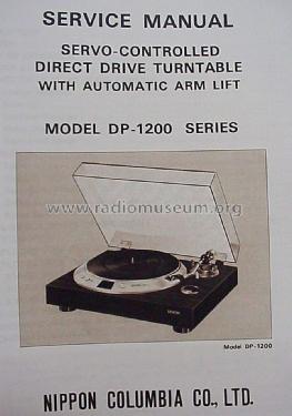 Studio Direct Drive Record Player DP-1200; Denon Marke / brand (ID = 1604466) Sonido-V