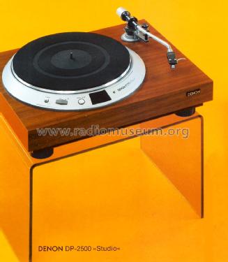 Studio Quartz Direct Drive Turntable DP-2500; Denon Marke / brand (ID = 1600047) R-Player