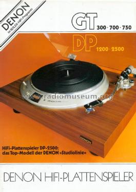 Studio Quartz Direct Drive Turntable DP-2500; Denon Marke / brand (ID = 1600049) Enrég.-R