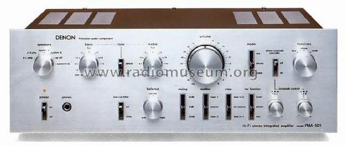 Hi-Fi Stereo Integrated Amplifier PMA-501; Denon Marke / brand (ID = 668356) Ampl/Mixer