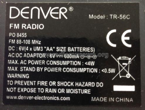 FM Radio TR-56C; Denver Electronics, (ID = 2505144) Radio