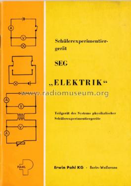 Schülerexperimentiergerät SEG Elektrik; DEPA Erwin Pahl, (ID = 2224599) teaching