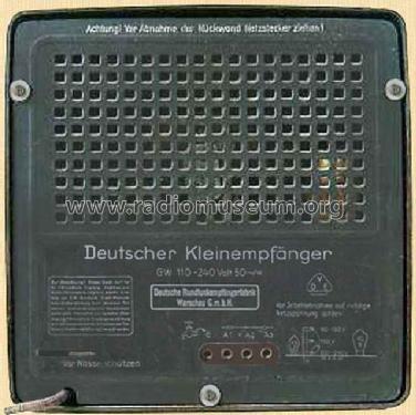 Deutscher Kleinempfänger DKE; Derufa, Deutsche (ID = 256078) Radio