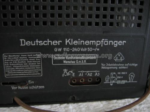 Deutscher Kleinempfänger DKE; Derufa, Deutsche (ID = 465669) Radio