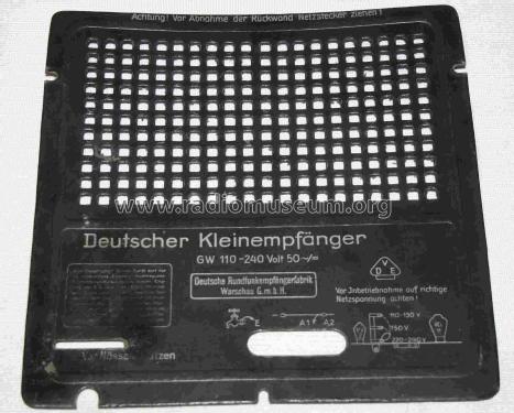 Deutscher Kleinempfänger DKE; Derufa, Deutsche (ID = 836976) Radio