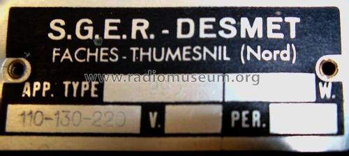 990; Desmet, SGER S.G.E.R (ID = 2261066) Radio