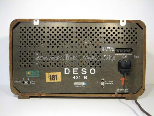 431B; Deso, Dewald & Sohn, (ID = 537671) Radio