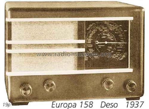 Europa 158; Deso, Dewald & Sohn, (ID = 1498) Radio