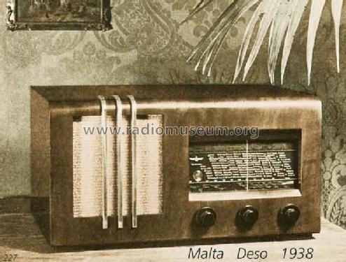 Malta 249; Deso, Dewald & Sohn, (ID = 1501) Radio