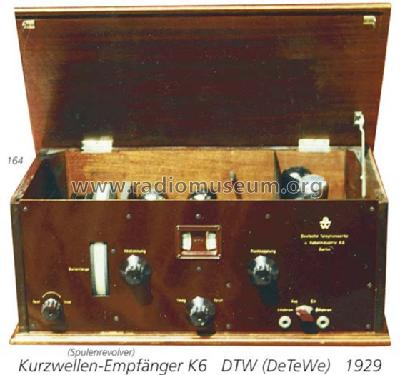 KW-Empfänger Superhet K6; DeTeWe (ID = 191) Radio