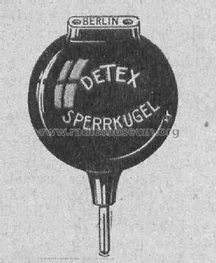 Globus Sperrkugel; Detex-Radio J.P. (ID = 416077) Adapteur