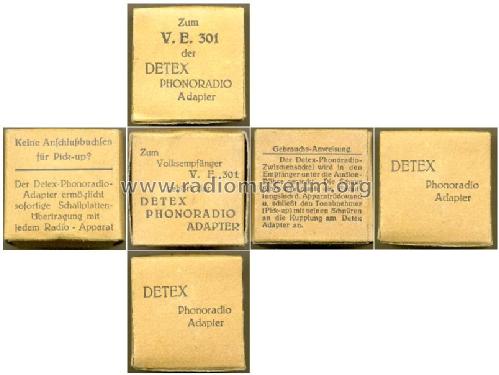 Phono-Radio-Adapter ; Detex-Radio J.P. (ID = 1144756) Diverses