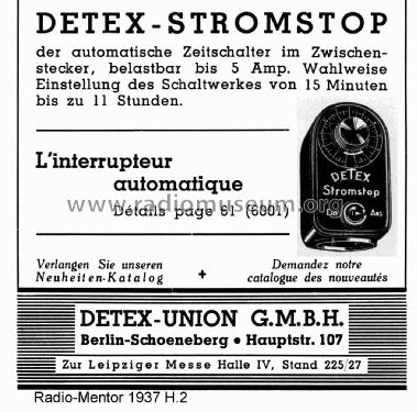 Stromstop ; Detex-Radio J.P. (ID = 2141675) Misc