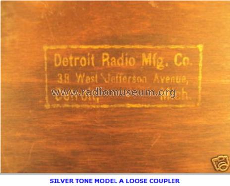 Silvertone Model A; Detroit Radio Mfg. (ID = 1002609) Crystal