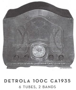 100C ; Detrola; Detroit MI (ID = 1596037) Radio