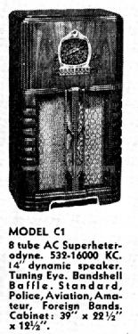 C1 175 Series; Detrola; Detroit MI (ID = 1022980) Radio