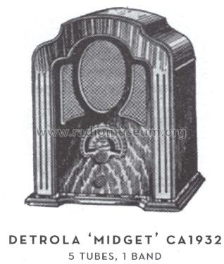 Super Midget ; Detrola; Detroit MI (ID = 1595866) Radio