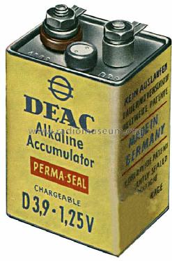 Nickel-Cadmium-Akkumulator D3,9; DEAC, Deutsche (ID = 666995) Aliment.