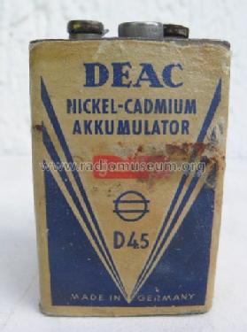 Nickel-Cadmium Akkumulator D 4.5; DEAC, Deutsche (ID = 1483294) Power-S