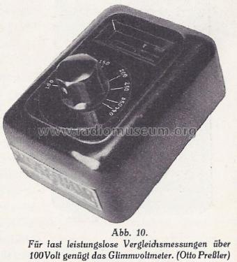 Glimm-Voltmeter ; Deutsche Glimmlampen (ID = 1678683) Equipment