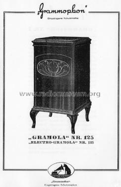 Electro-Gramola Nr. 125; Deutsche Grammophon- (ID = 2744452) Ton-Bild