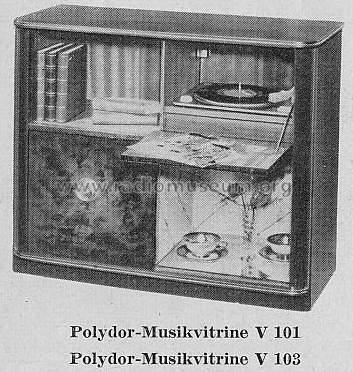 Polydor-Musikvitrine V103; Deutsche Grammophon- (ID = 220467) R-Player