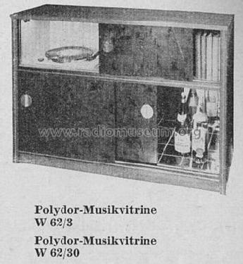 Polydor-Musikvitrine W62/30; Deutsche Grammophon- (ID = 220470) R-Player