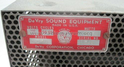 PA Amplifier ND30; DeVry Technical (ID = 2620307) Ampl/Mixer