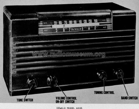 A-504 Excel ; DeWald Radio Mfg. (ID = 826463) Radio