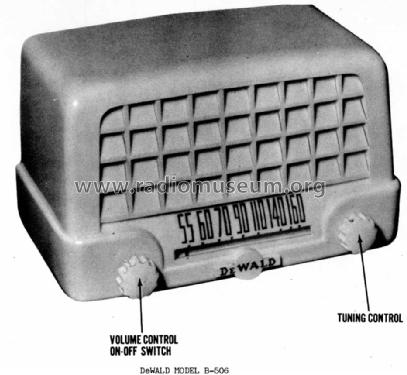 B506 ; DeWald Radio Mfg. (ID = 968151) Radio