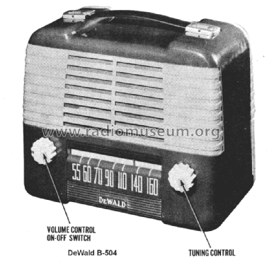 B-504 ; DeWald Radio Mfg. (ID = 1381381) Radio