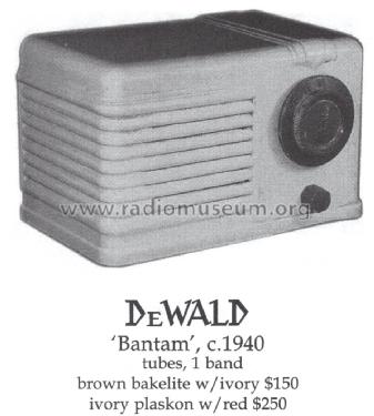 Bantam ; DeWald Radio Mfg. (ID = 1405191) Radio