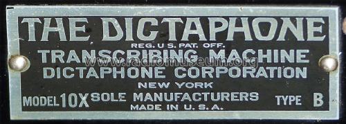 Transcribing Machine 10X Type B; Dictaphone Co.; New (ID = 1900607) TalkingM