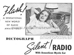 Dictograph Silent Radio B20 Ch= Fada 360; Dictograph Products (ID = 1371824) Radio