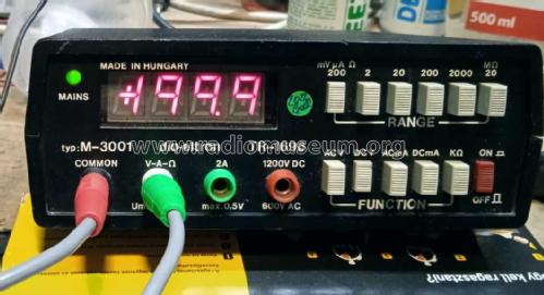 LED Digital Multimeter M-3001/ TR-1696; Dig-eltron brand, (ID = 2733902) Equipment