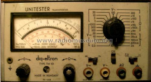 Unitester TM101/TR-1458; Dig-eltron brand, (ID = 589723) Equipment