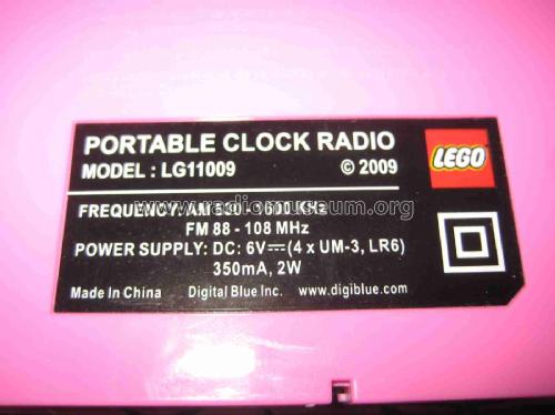 Lego Portable Clock Radio LG11009; Digital Blue Inc.; (ID = 2487781) Radio