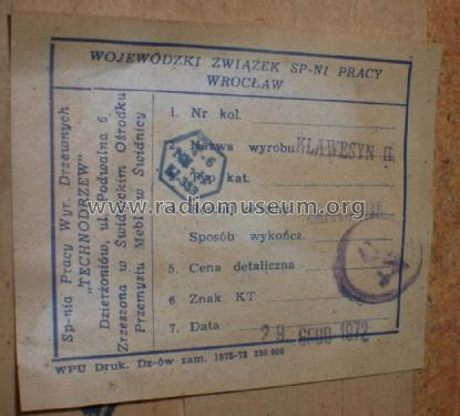 Klawesyn DML-306; Unitra DIORA - (ID = 1025973) Radio
