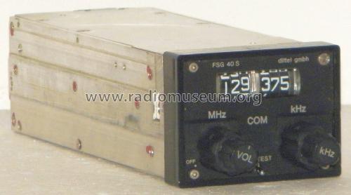 VHF-Sende- und Empfangsgerät für Flugfunk FSG 40 S; Dittel GmbH, Walter, (ID = 2027021) Commercial TRX